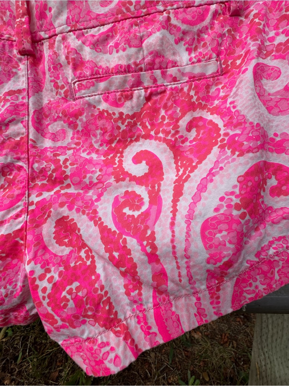 Lilly Pulitzer Pink Swirl Print Micro Shorts Preppy Resortwear Coastal Feminine - Picture 11 of 14